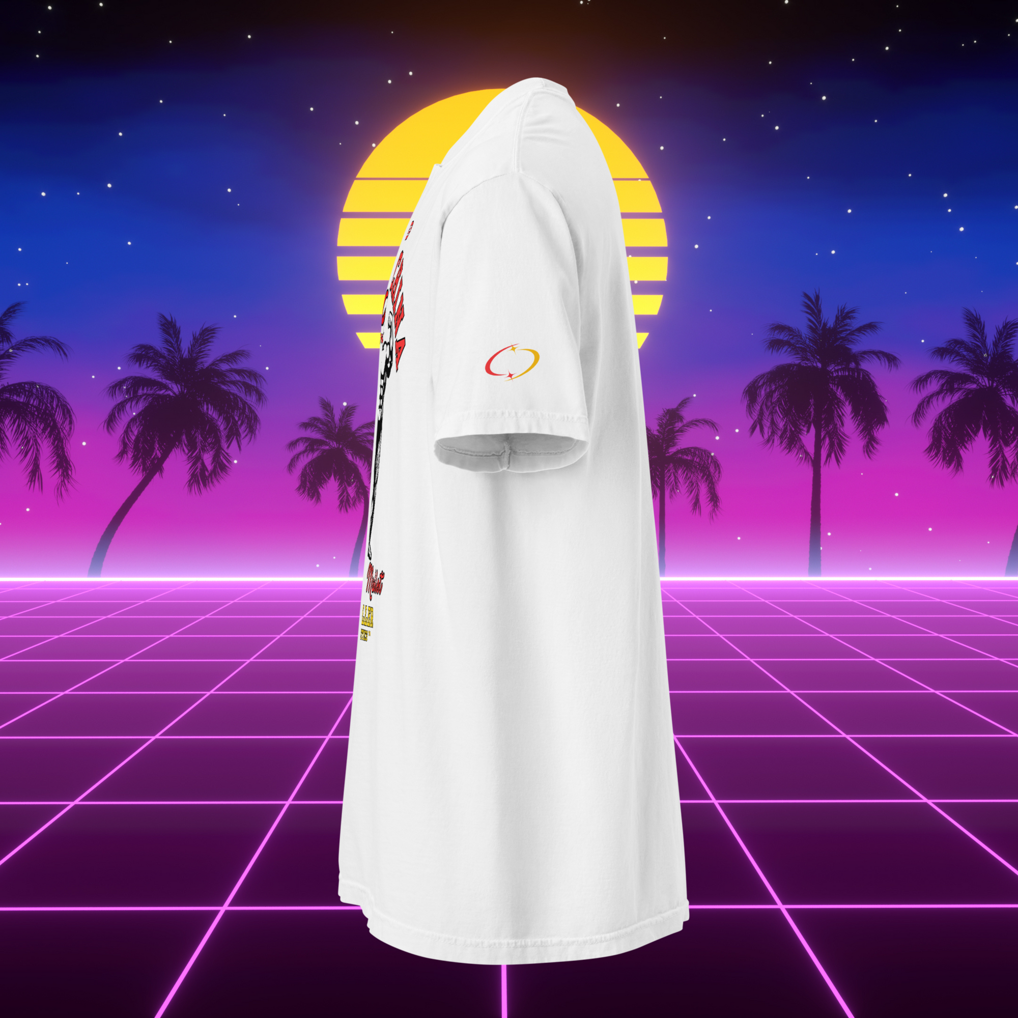 Muscle Mullet - Miami Weiß Shirt (Maschina Fit)