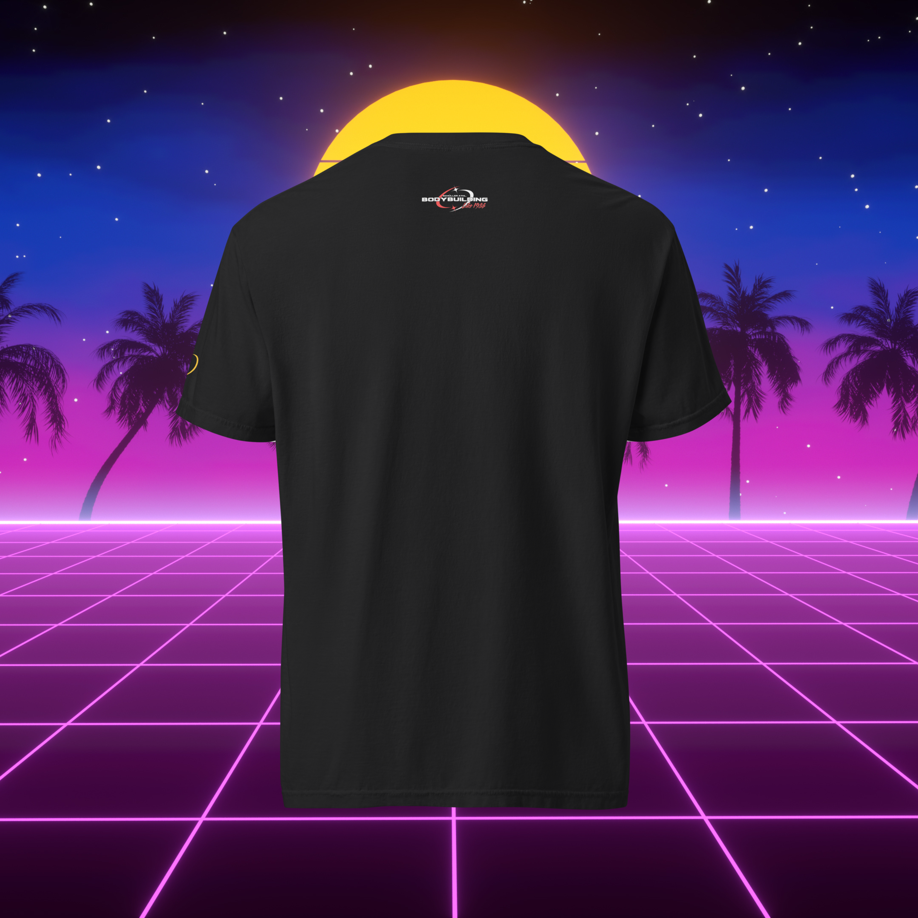 Muscle Mullet - Miami Black Shirt (Maschina Fit)