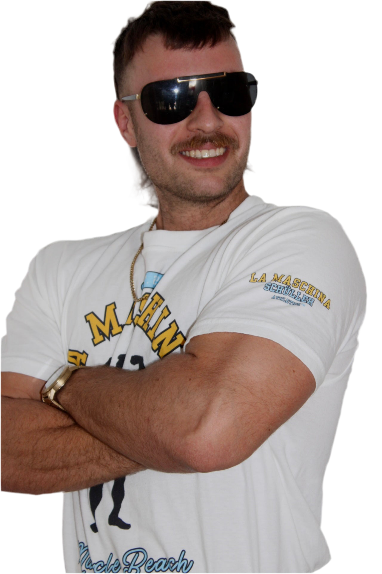 La Maschina™ Muscle Beach Heavy Shirt – Aqua Signature (Maschina Fit)