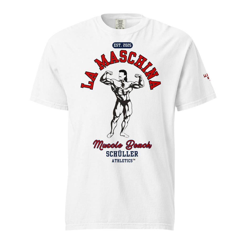 La Maschina™ Muscle Beach Heavy Shirt – Red OG (Maschina Fit)