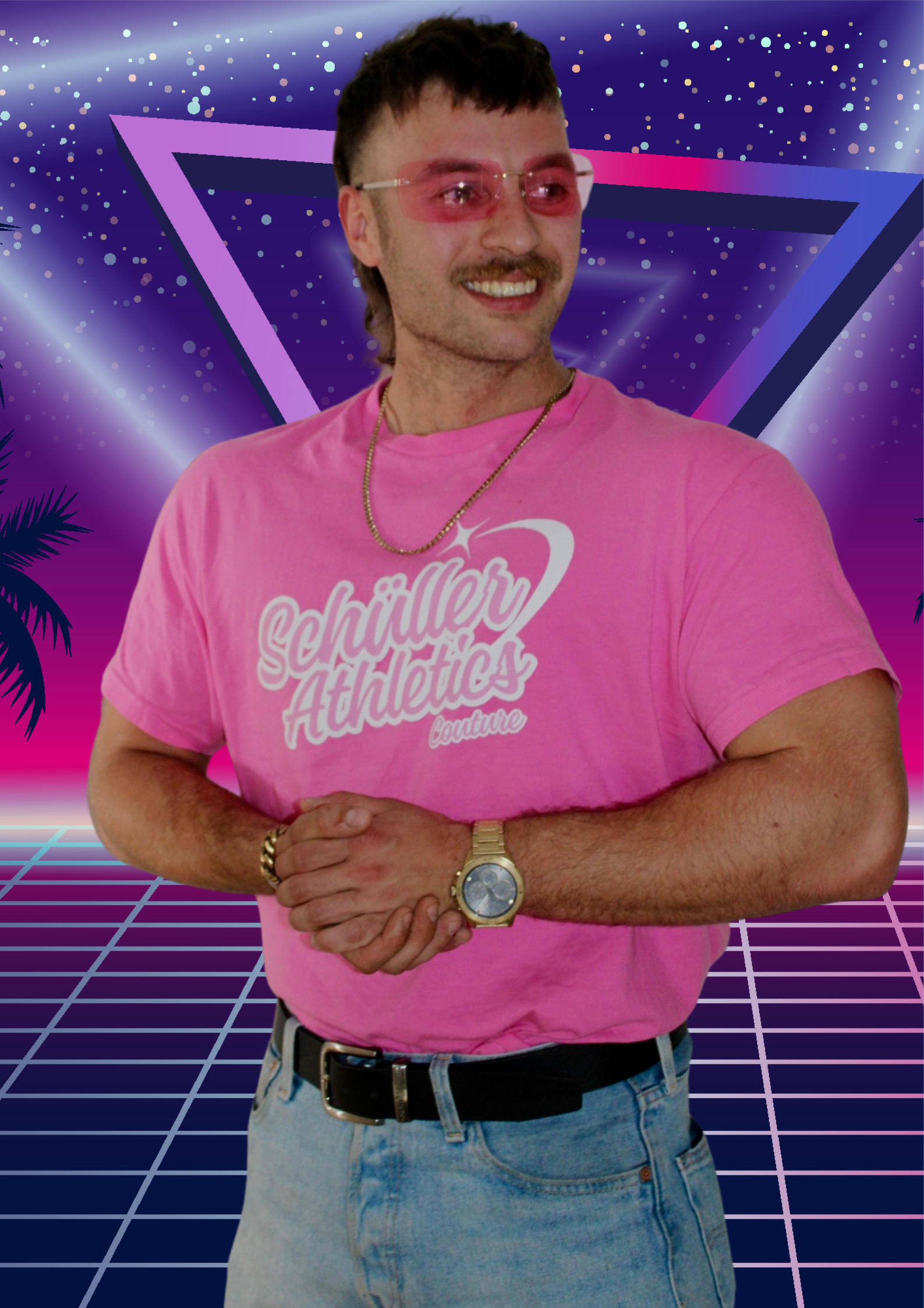 Schüller Athletics Couture™ Shirt – Pink Orbit Regular Fit