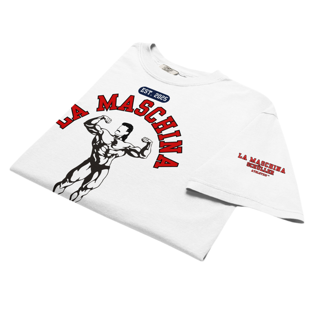 La Maschina™ Muscle Beach Heavy Shirt – Red OG (Maschina Fit)