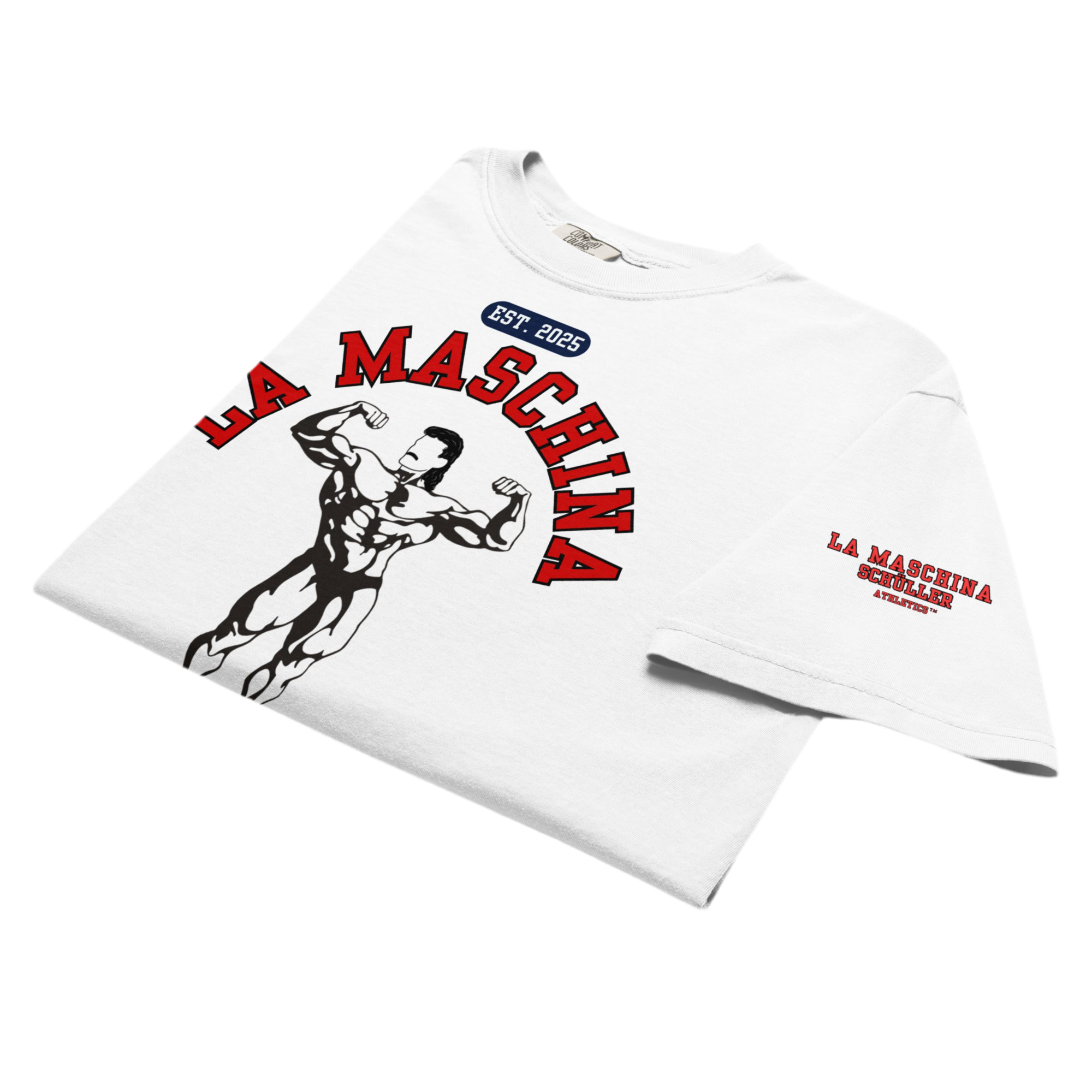 La Maschina™ Muscle Beach Heavy Shirt – Red OG (Maschina Fit)