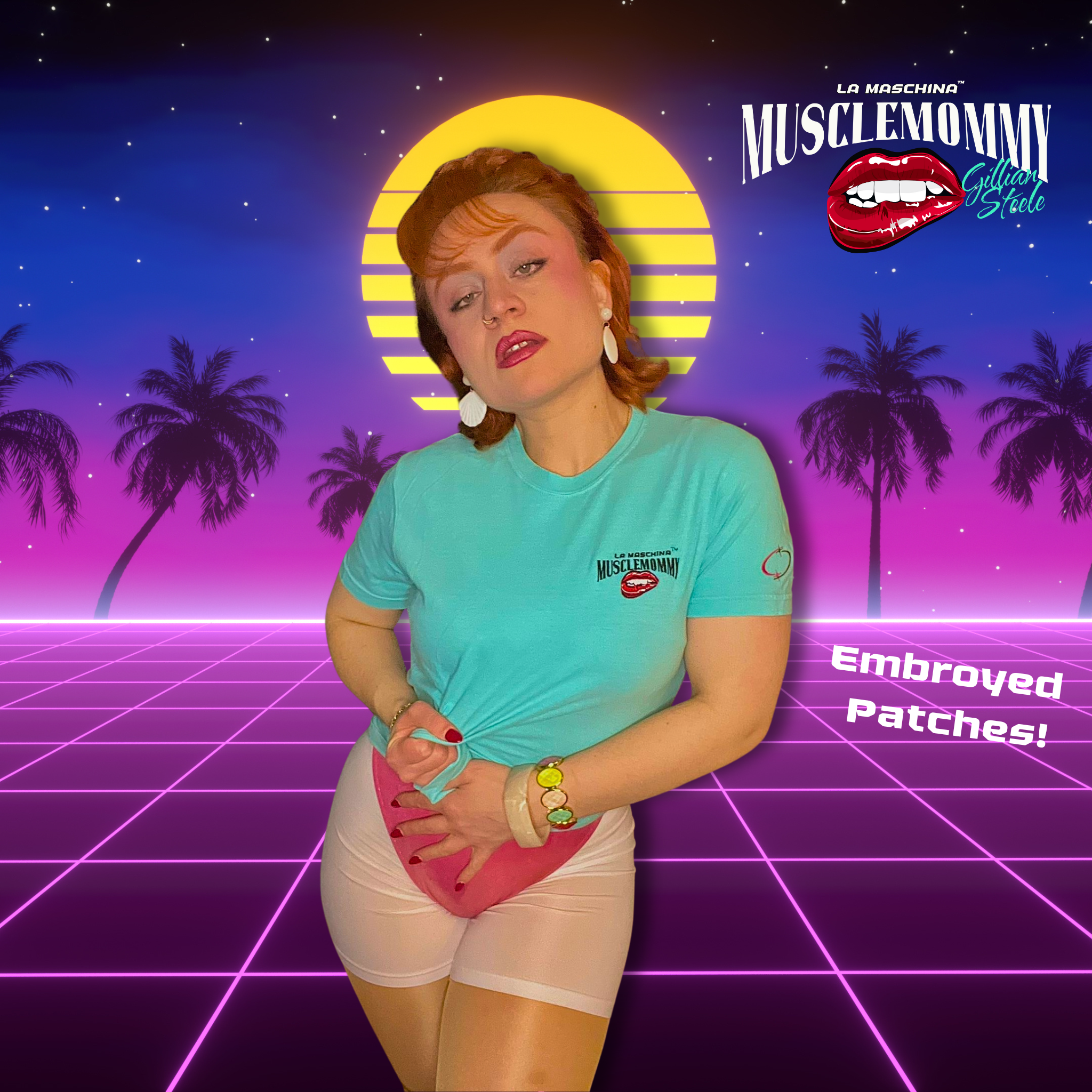 Muscle Mommy by Gillian Steele Retro Shirt