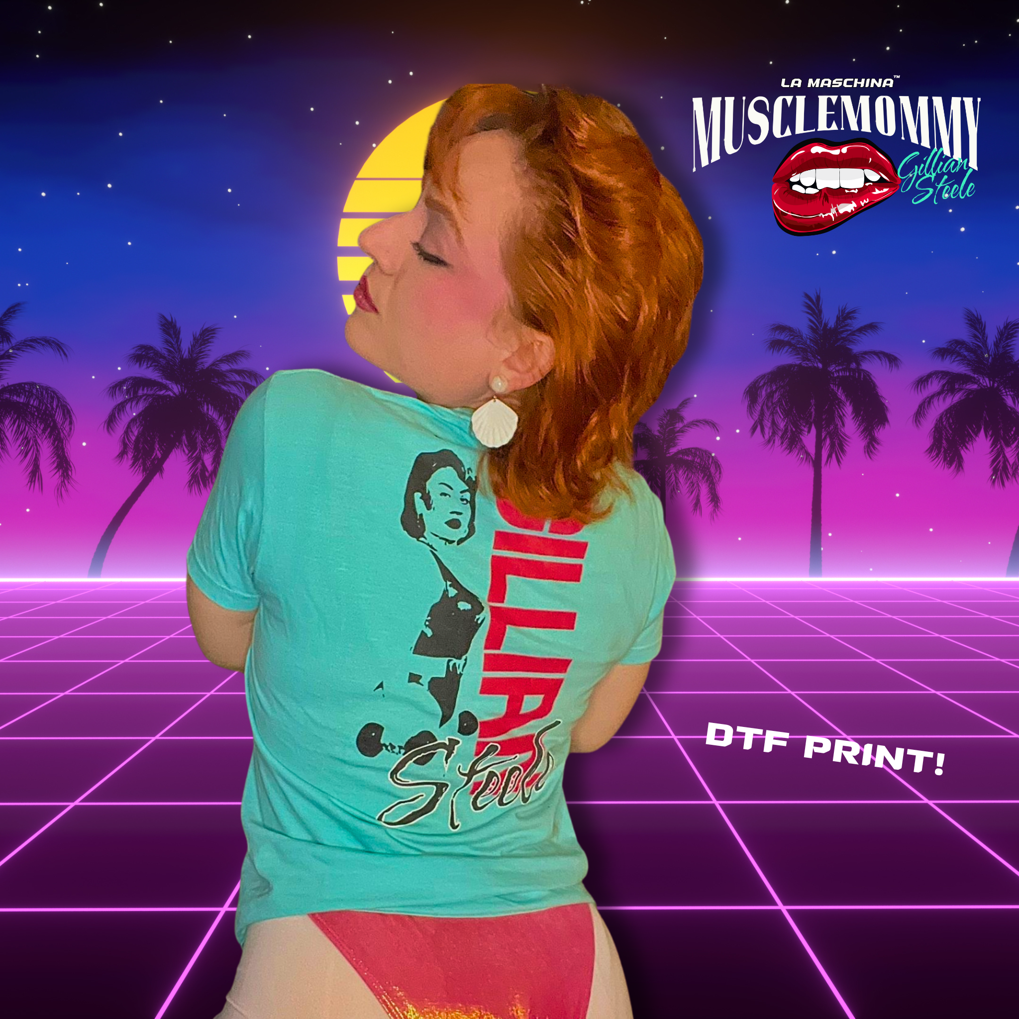 Muscle Mommy by Gillian Steele Retro Shirt