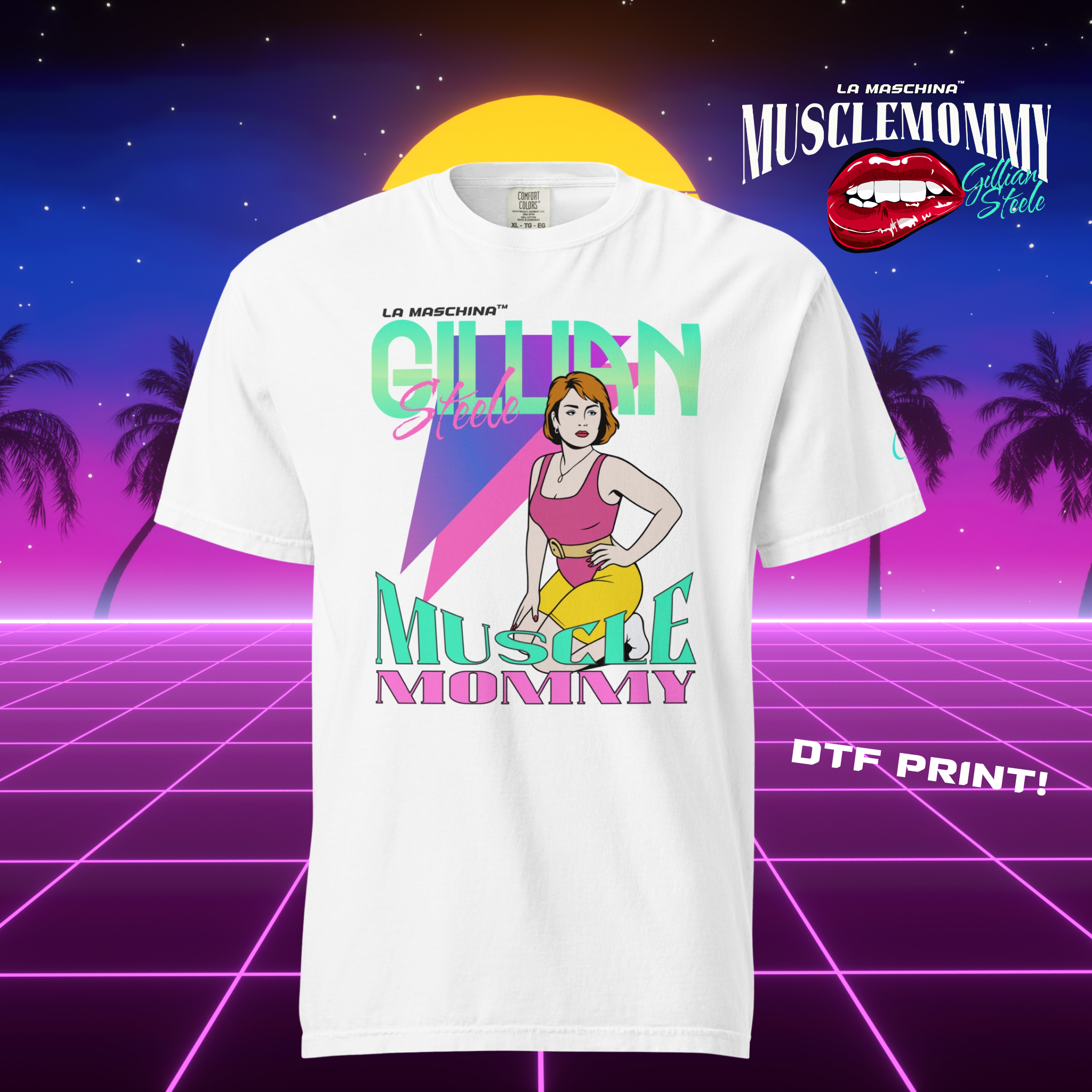 Muscle Mommy by Gillian Steele™️ - Neon Workout Shirt