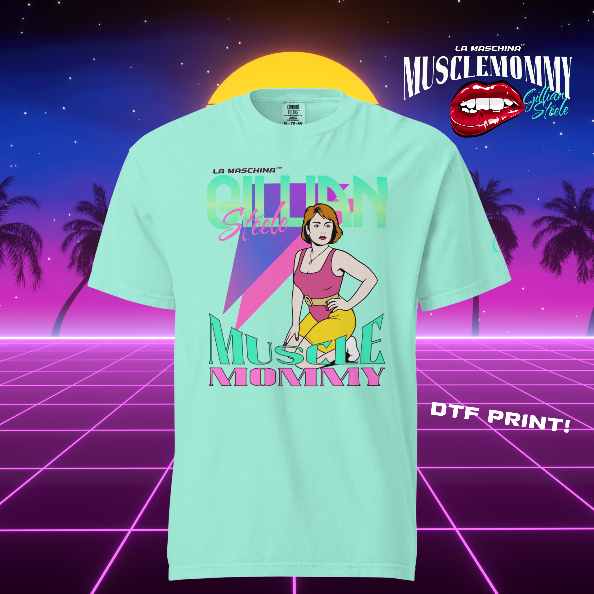 Muscle Mommy by Gillian Steele™️ - Neon Workout Shirt