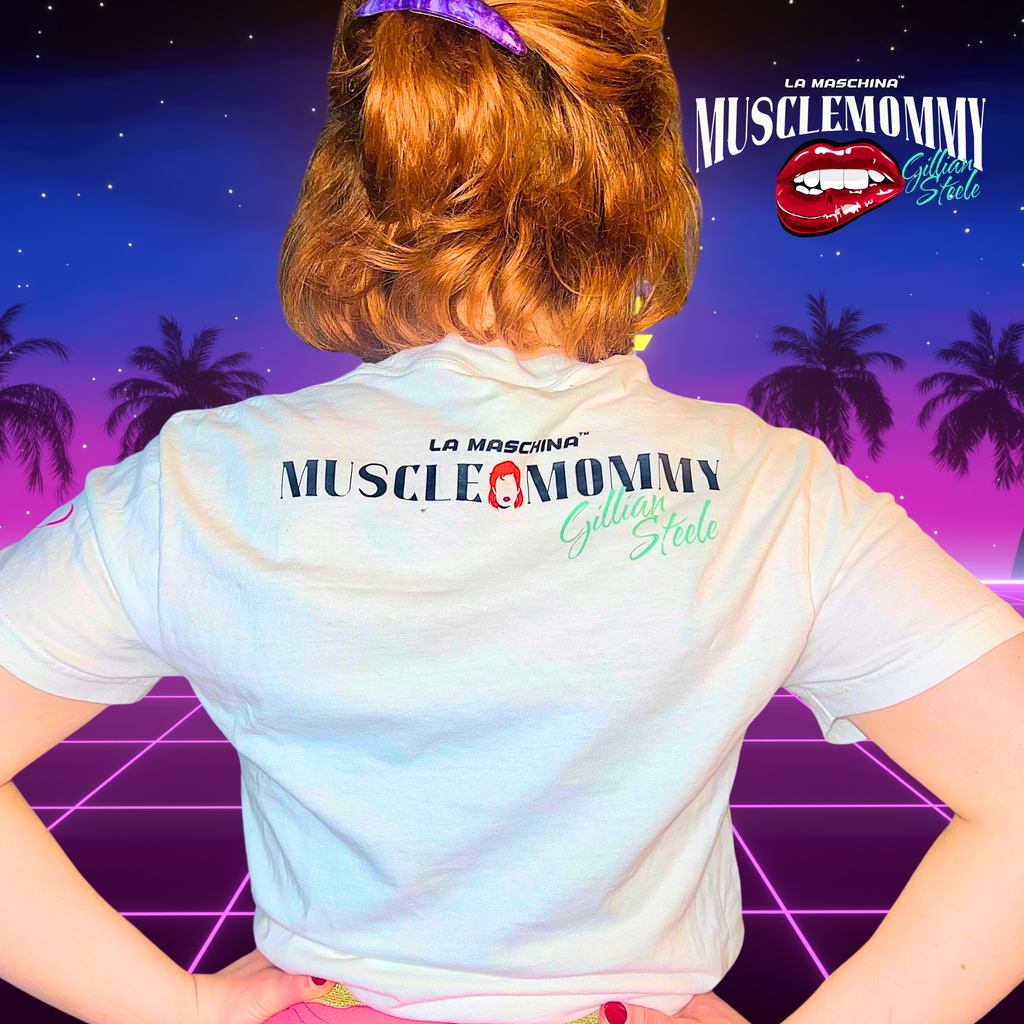 Muscle Mommy by Gillian Steele - Retro Crop Top