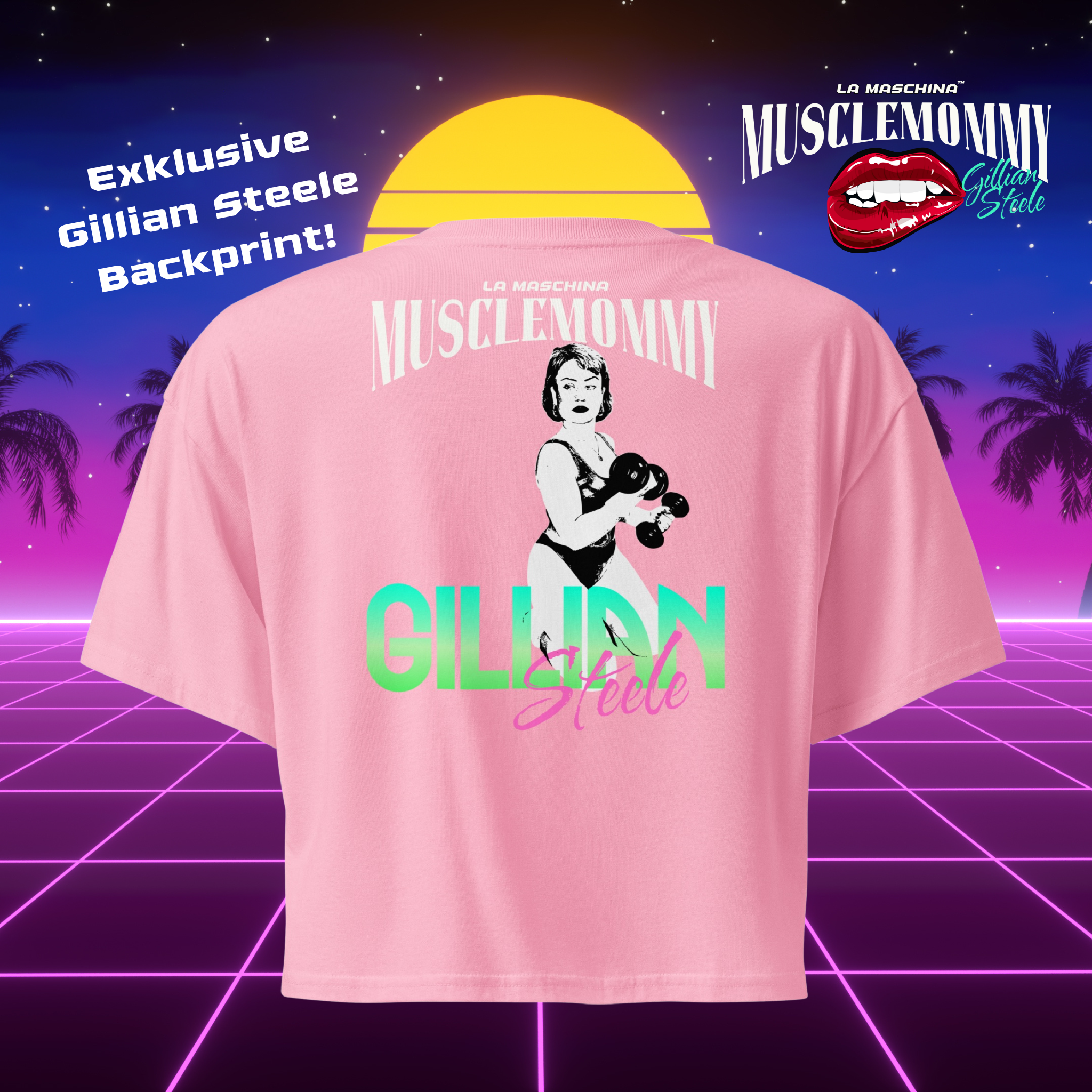 Muscle Mommy - Retro Crop Top