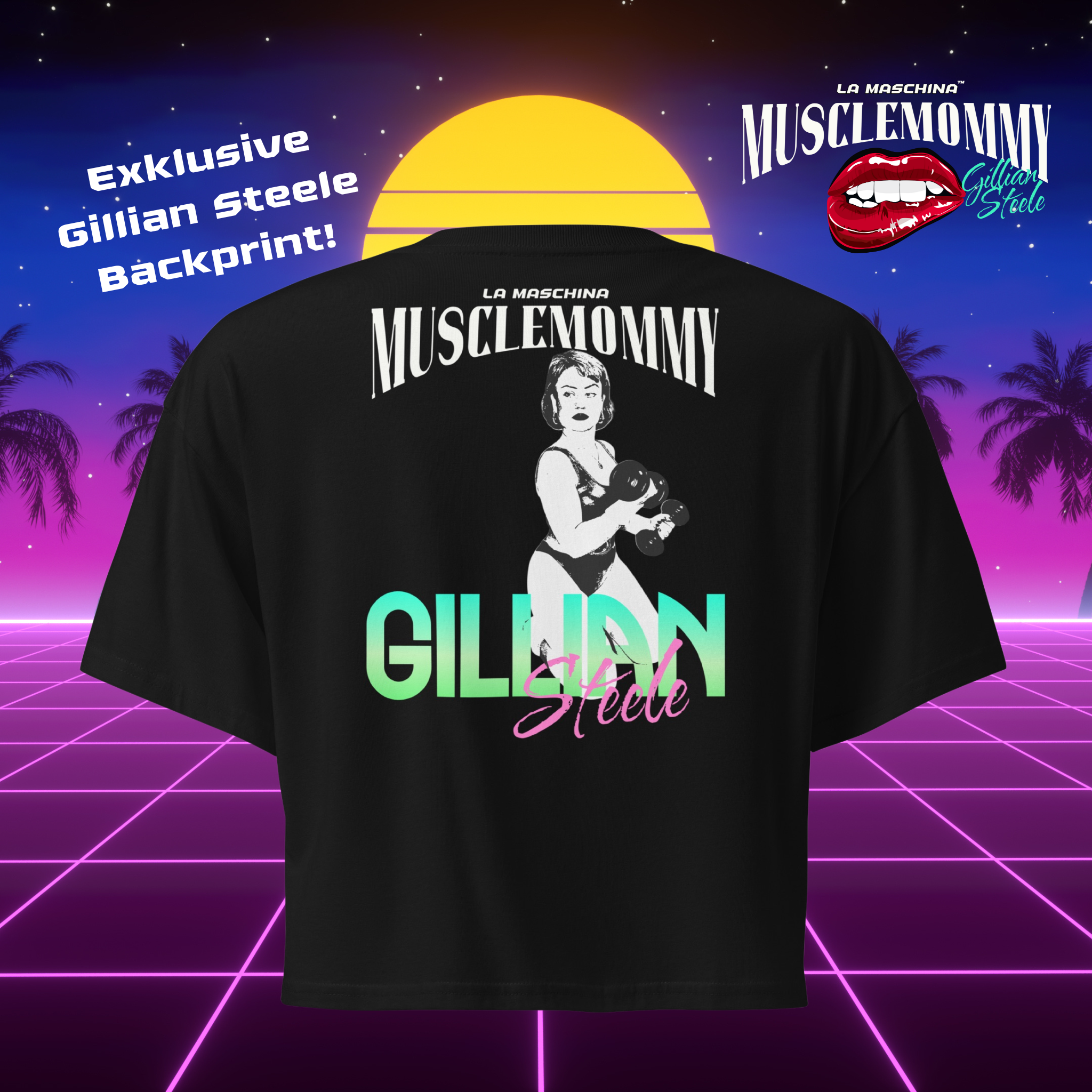 Muscle Mommy - Retro Crop Top