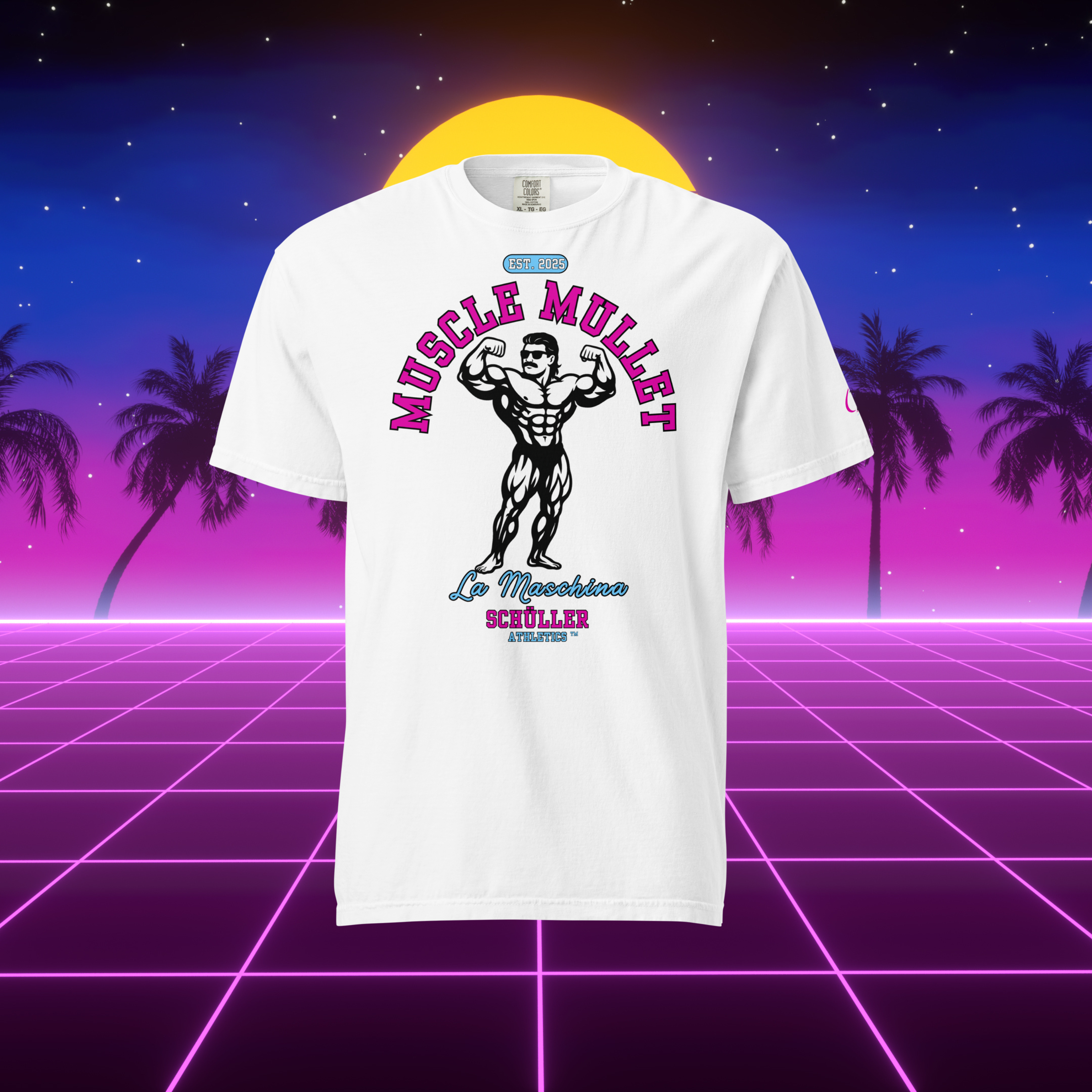 Muscle Mullet - Weiße Traube Shirt (Maschina Fit)