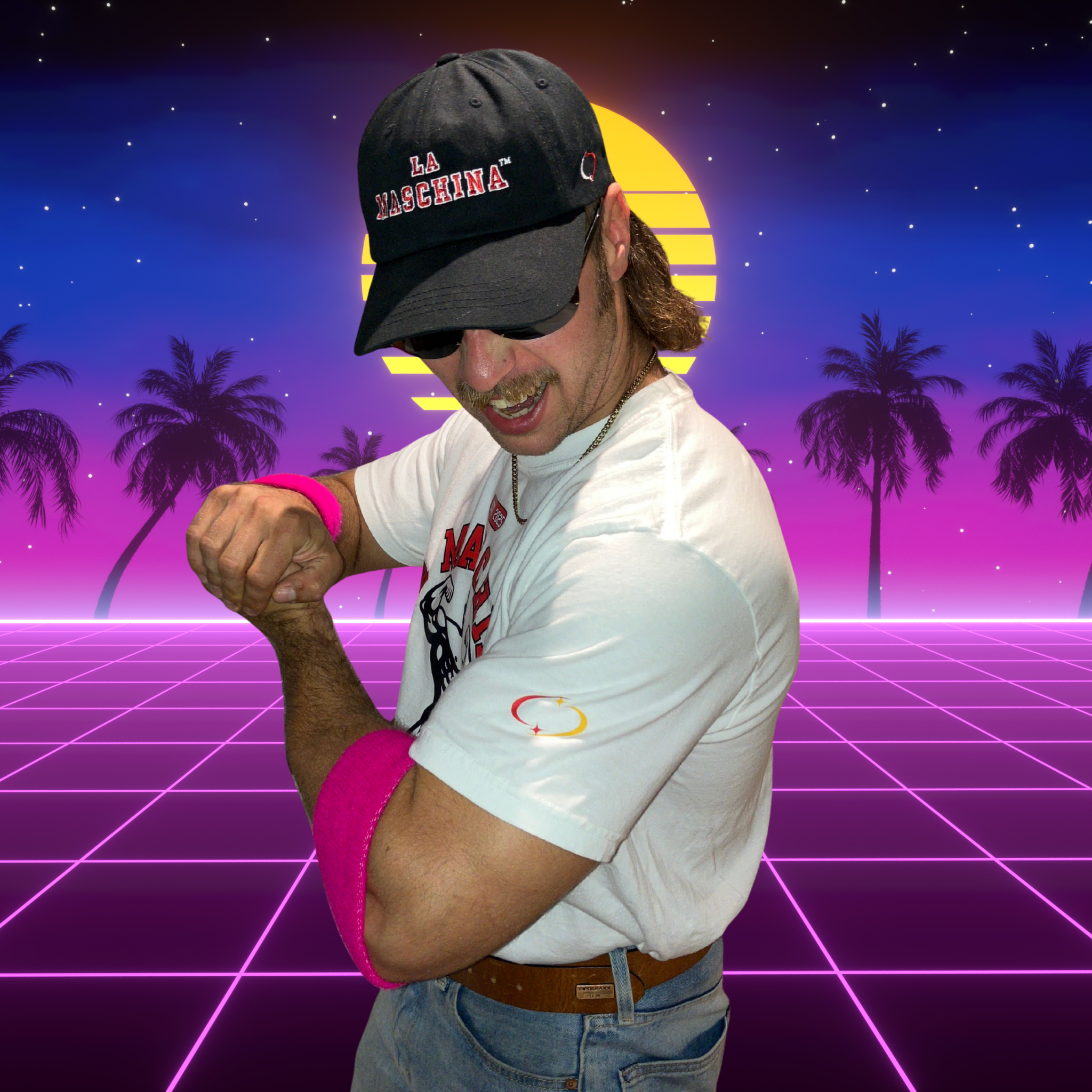 Muscle Mullet - Weiße Traube Shirt (Maschina Fit)