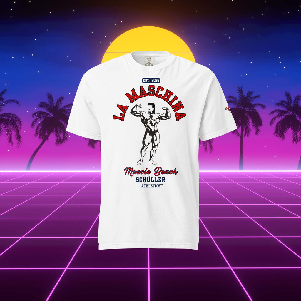 La Maschina™ Muscle Beach Heavy Shirt – Red OG (Maschina Fit)