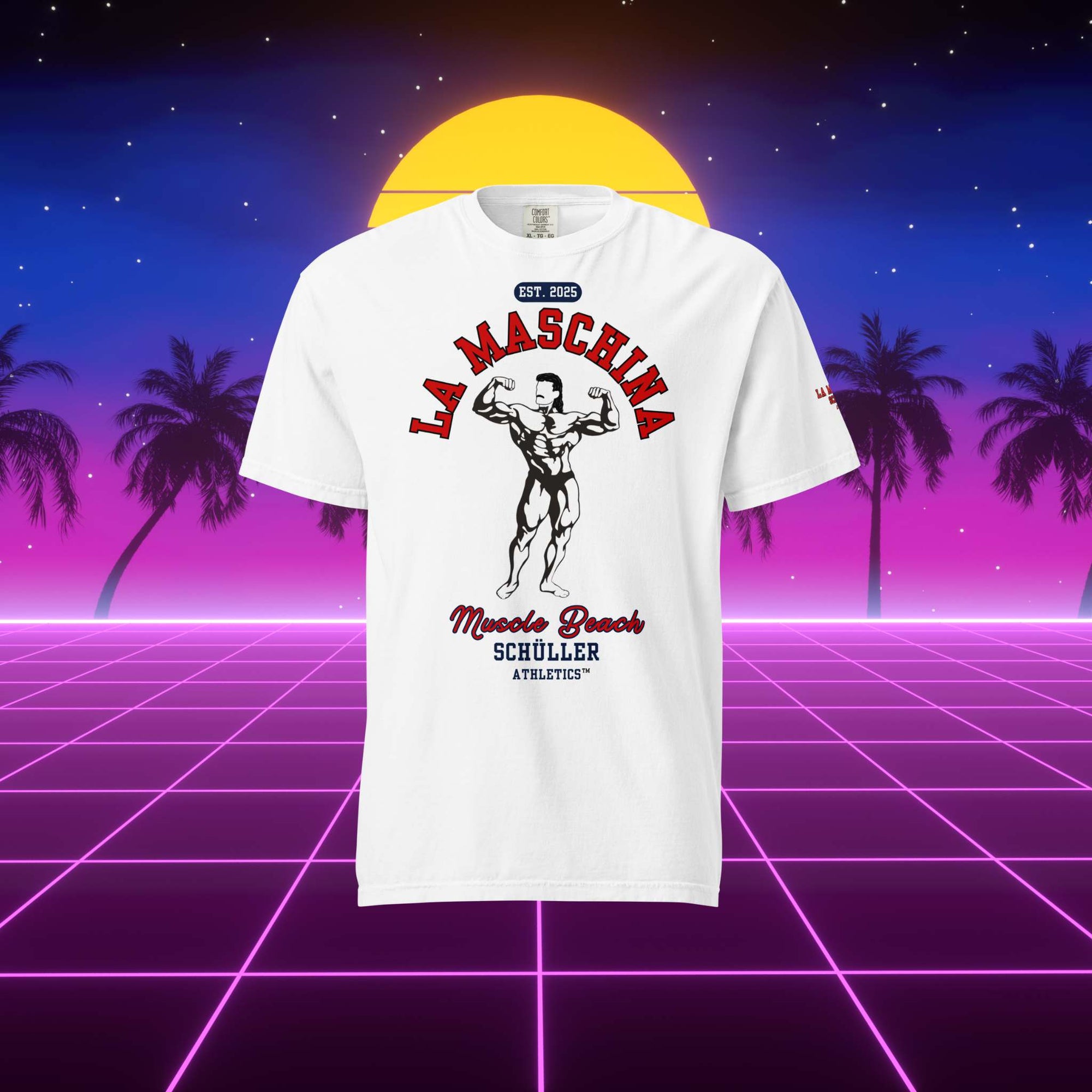 La Maschina™ Muscle Beach Heavy Shirt – Red OG (Maschina Fit)