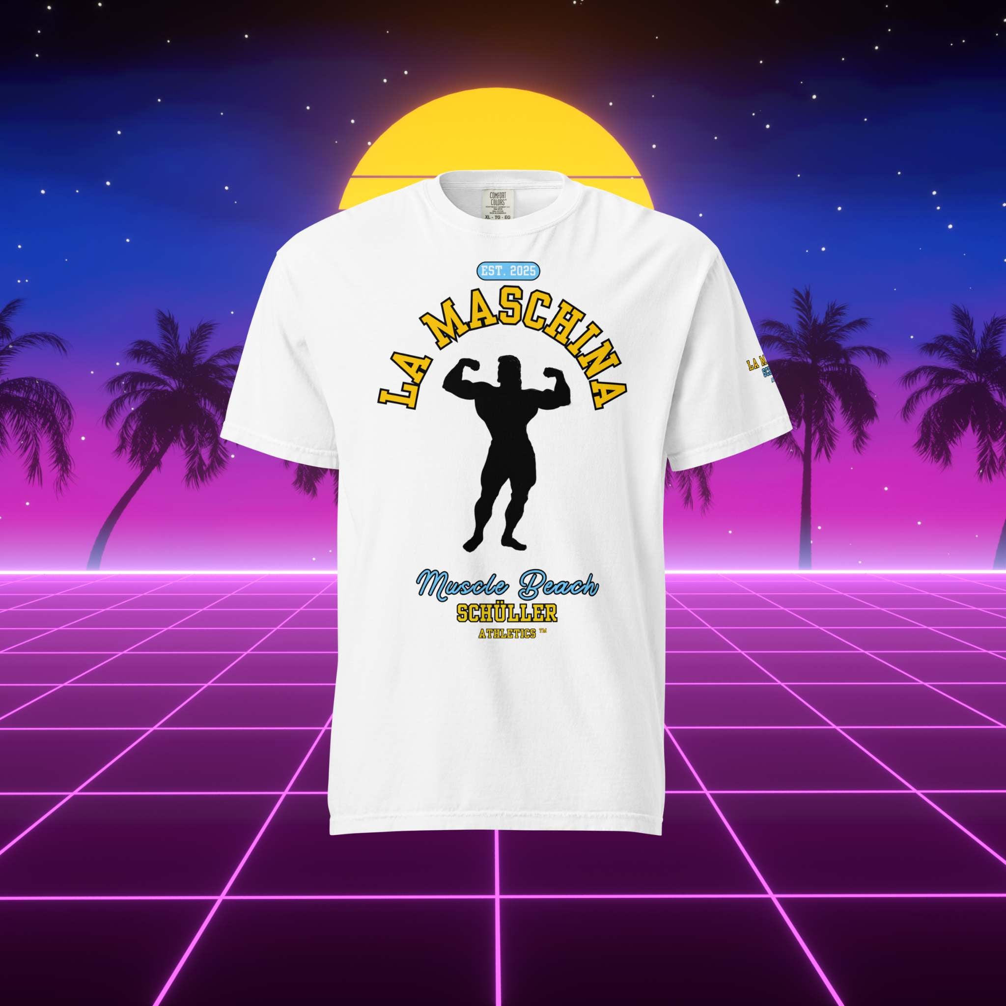 La Maschina™ Muscle Beach Heavy Shirt – Aqua Signature (Maschina Fit)