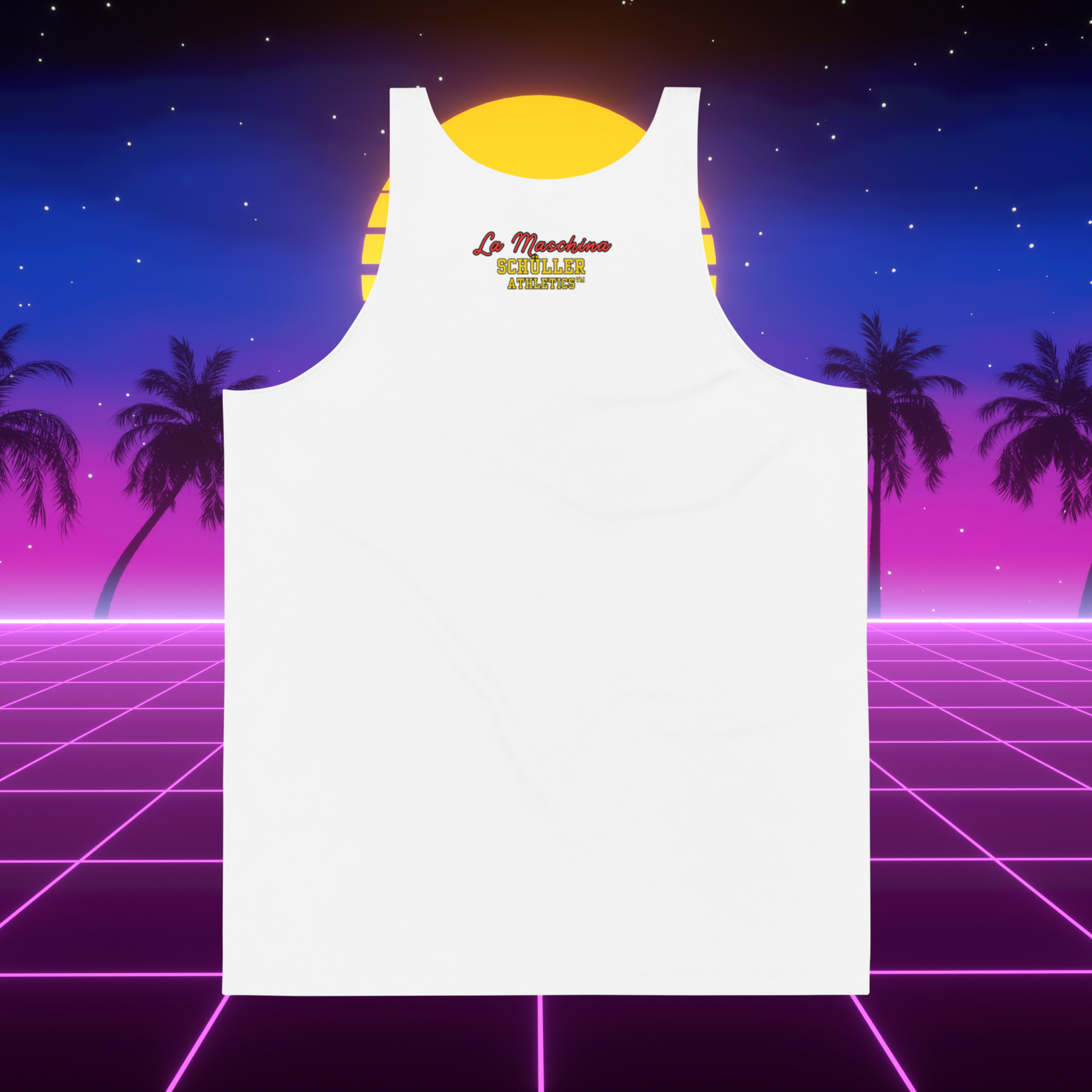 Muscle Mullet - Miami Weiß Tank Top