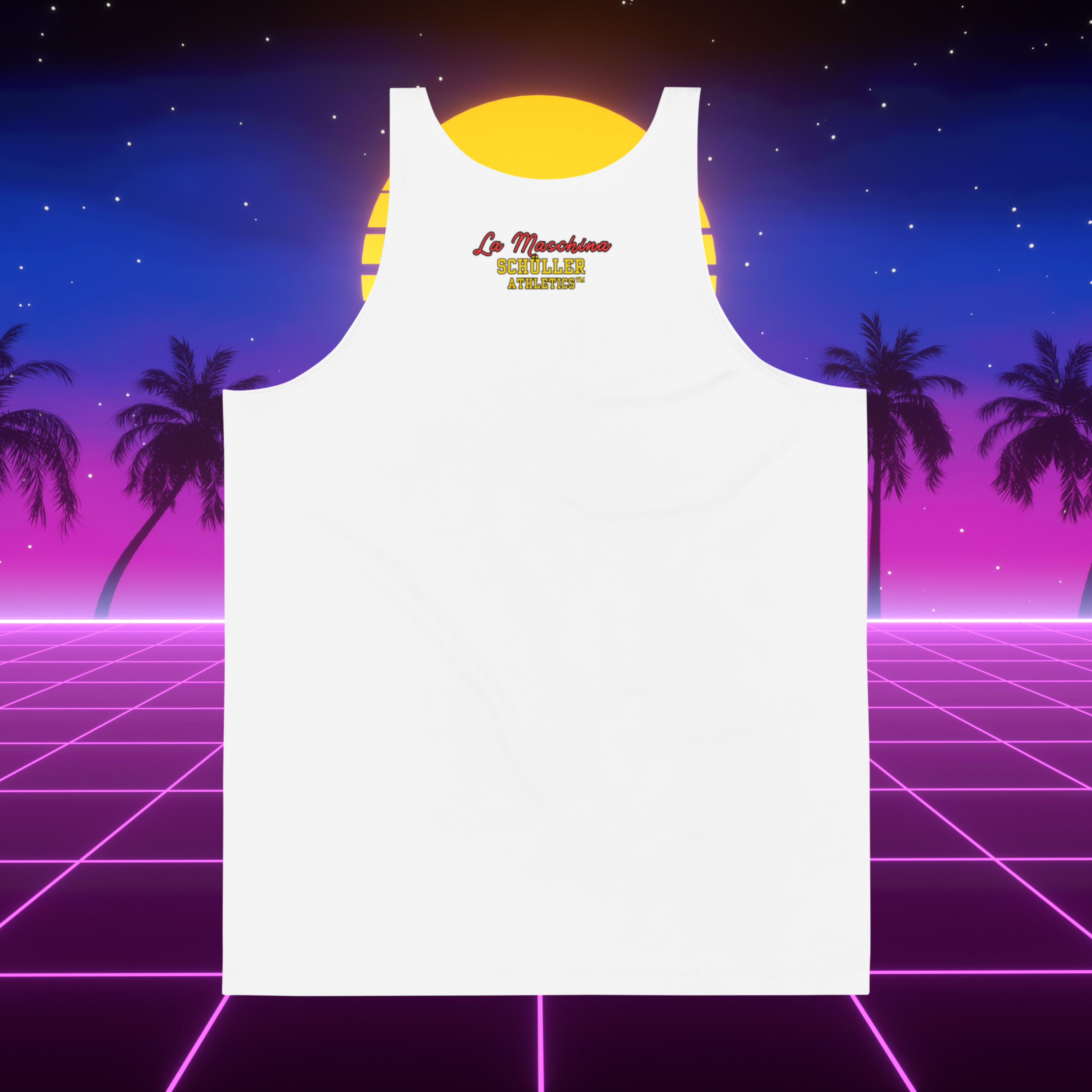 Muscle Mullet - Miami Weiß Tank Top