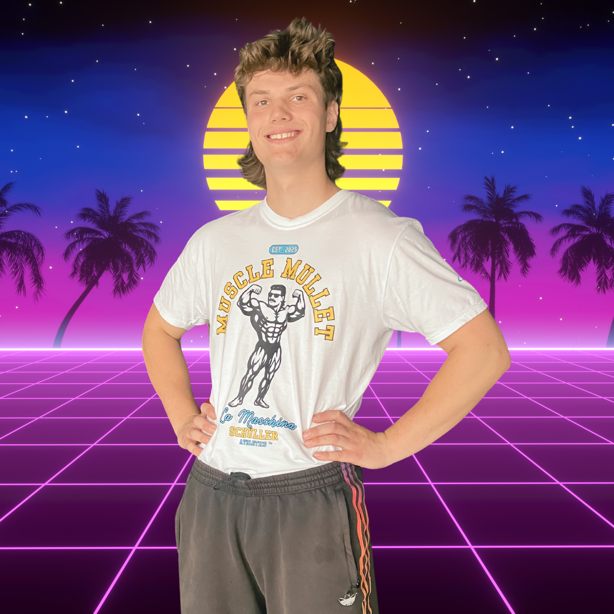 Muscle Mullet - Aqua Shirt (Maschina Fit)